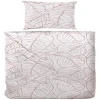 Giancasa Bettwäsche 100 % Bio Baumwolle Mit Schönen Blättermustern B193005-004 Weiß 10