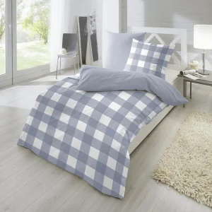 Giancasa Bettwäsche Baumwolle Karo Design 13367004-030 Blau 6