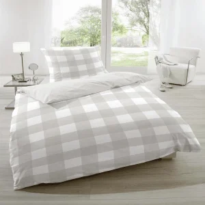Giancasa Bettwäsche Baumwolle Karo Design 13367004-070 Taupe 6
