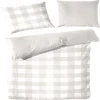Giancasa Bettwäsche Baumwolle Karo Design 13367004-070 Taupe 10