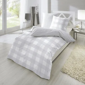 Giancasa Bettwäsche Baumwolle Karo Design 13367004-080 Silber 6