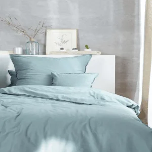 Giancasa Bettwäsche Uni Baumwolle Trend Verwaschener Look Unikat 123061-588 Graugrün 12