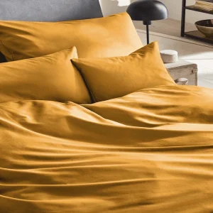 Giancasa Luxus Satin Bettwäsche Uni 255001-176 Senf 12