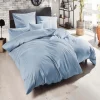 Giancasa Luxus Satin Bettwäsche Uni 255001-345 Rauchblau 11