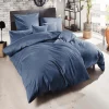 Giancasa Luxus Satin Bettwäsche Uni 255001-385 Denim 8