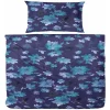 Giancasa Mako-Satin-Bettwäsche 135x200cm Mit Reißverschluss 243148 Blau 5