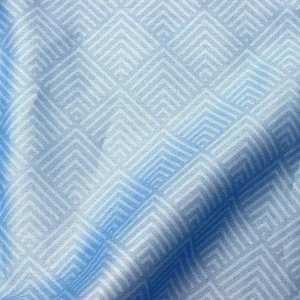 Giancasa Mako Satin Bettwäsche Dezente Karomuster 243500-345 Rauchblau 9