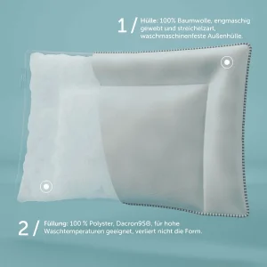 Hibboux® Kopfkissen & Bettdecke Pure Hygiene Set White 43