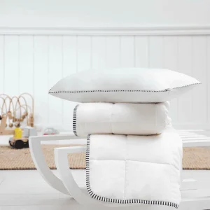 Hibboux® Kopfkissen & Bettdecke Vanilla Cotton Set Ecru 19