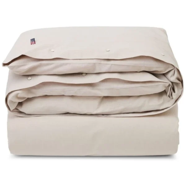 Lexington Pin Point Cotton Bettdecken-Bezug – 155×220 Cm – Beige 1
