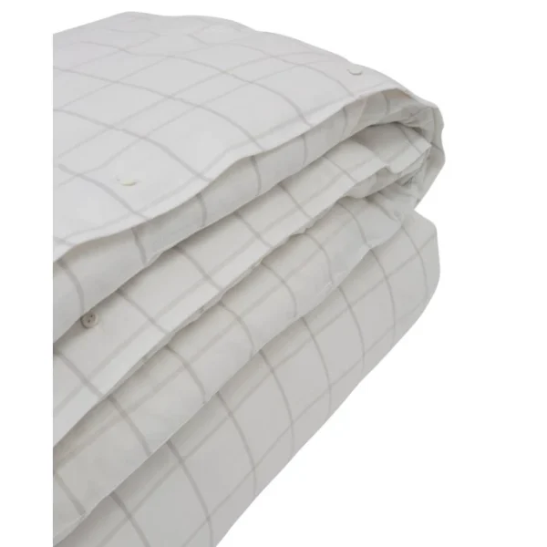 LEXINGTON Hotel Light Flannel Bettdecken-Bezug – 155×220 Cm – White/light Beige 3