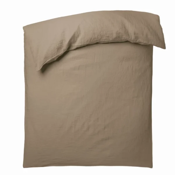 ZOEPPRITZ STAY LEINEN BETTDECKEN-BEZUG – 135×200 Cm – Clay 1