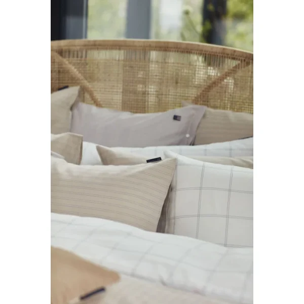 Lexington Pin Point Cotton Bettdecken-Bezug – 155×220 Cm – Beige 5