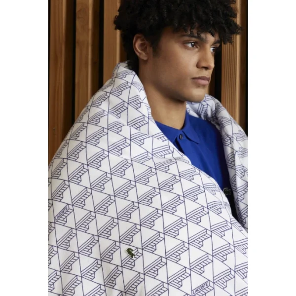 Lacoste L MONOGRAM Bettdeckenbezug – 155×220 Cm – Marine 9