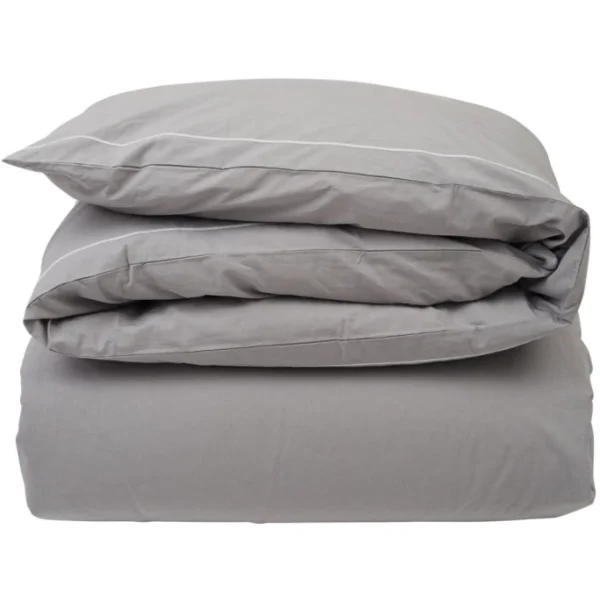 LEXINGTON Hotel Percale Bettdecken-Bezug – 135×200 Cm – Gray/white 1