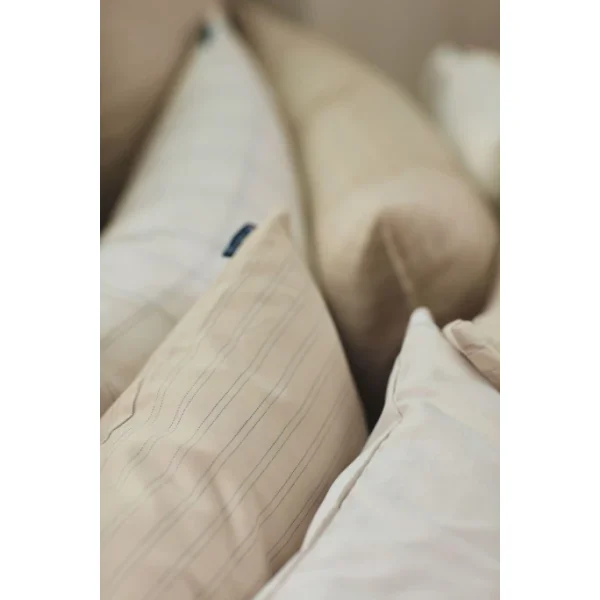 Lexington Pin Point Cotton Bettdecken-Bezug – 155×220 Cm – Beige 7