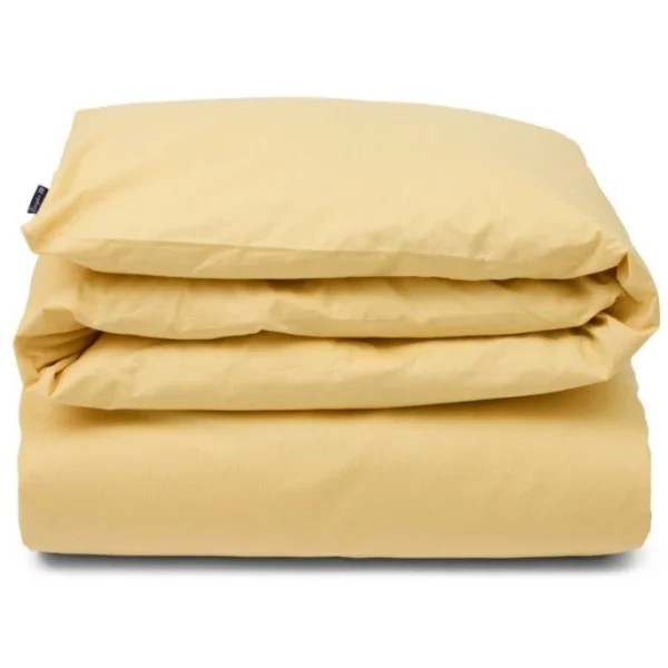 Lexington Striped Cotton Poplin Bettdecken-Bezug – 155×220 Cm – Sunny Yellow 1