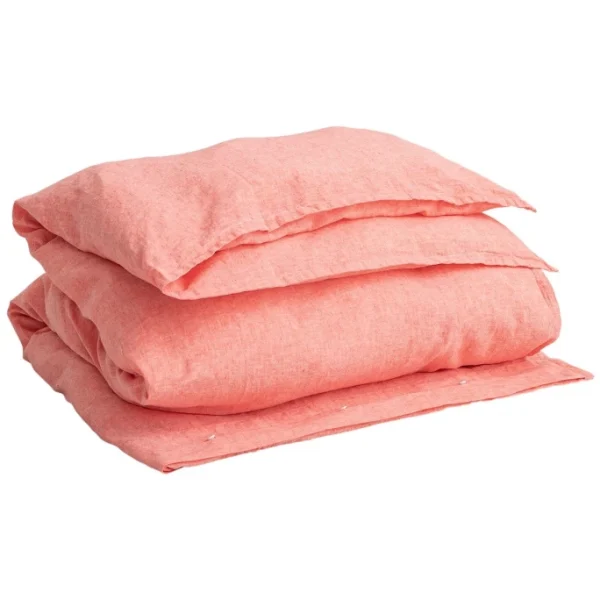 GANT COTTON LINEN Bettdeckenbezug – 135×200 Cm – Strong Coral 1