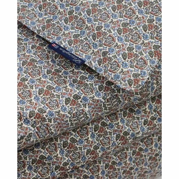 Lexington Printed Flowers Bettdecken-Bezug Aus Baumwollsatin – 155×220 Cm – Beige Multi 3