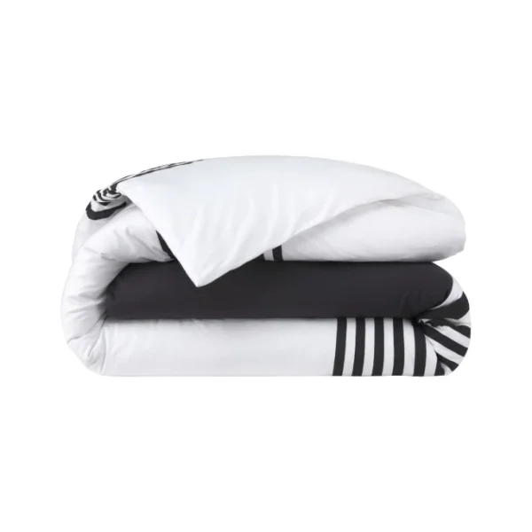 Lacoste L BAYADÈRE Bettdeckenbezug – 155×220 Cm – Bitume 1