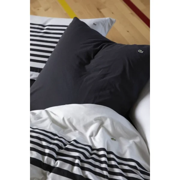 Lacoste L BAYADÈRE Bettdeckenbezug – 155×220 Cm – Bitume 10