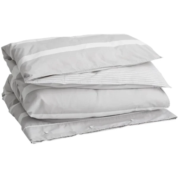 GANT OXFORD STRIPE Bettdeckenbezug – 135×200 Cm – Grey 1