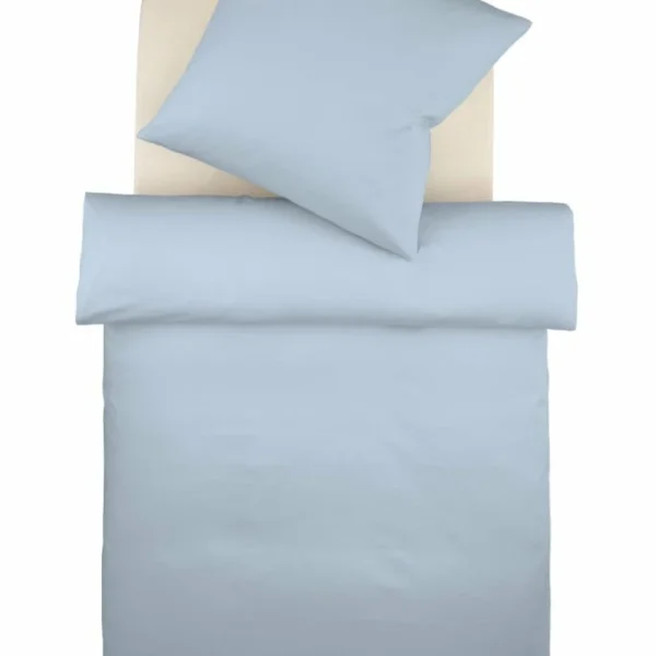 Fleuresse Colours Interlock Jersey Bettwäsche-Garnitur – 135×200 / 80×80 Cm – Bleu 1