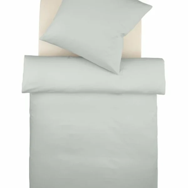 Fleuresse Colours Interlock Jersey Bettwäsche-Garnitur – 135×200 / 80×80 Cm – Silber 1