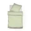 Fleuresse Colours Interlock Jersey Bettwäsche-Garnitur – 135×200 / 80×80 Cm – Pastellgrün 11