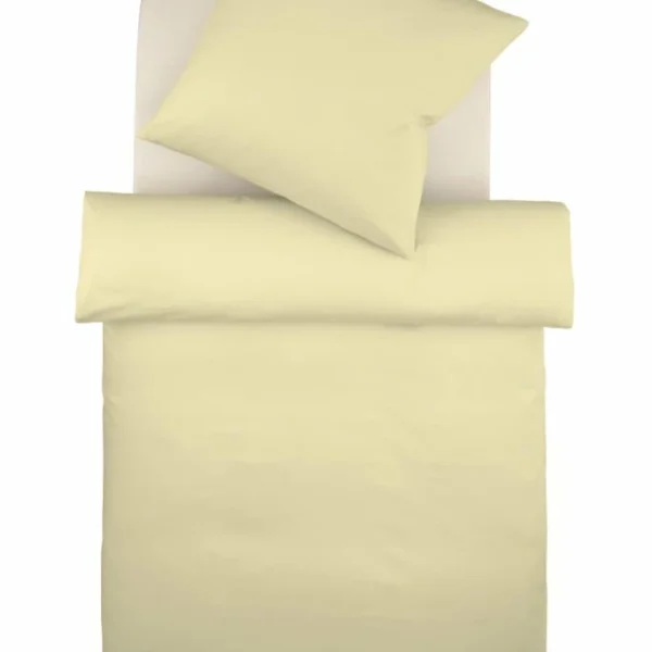 Fleuresse Colours Interlock Jersey Bettwäsche-Garnitur – 135×200 / 80×80 Cm – Creme 1