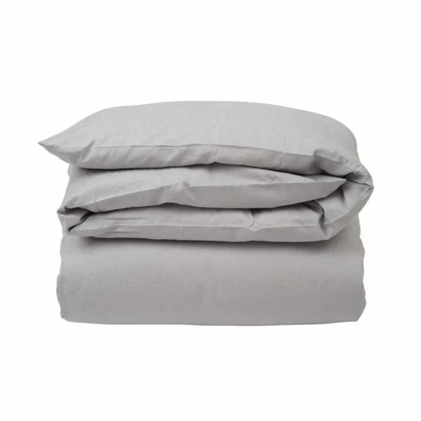 LEXINGTON Hotel Sateen Jacquard Bettdecken-Bezug – 135×200 Cm – Gray 1