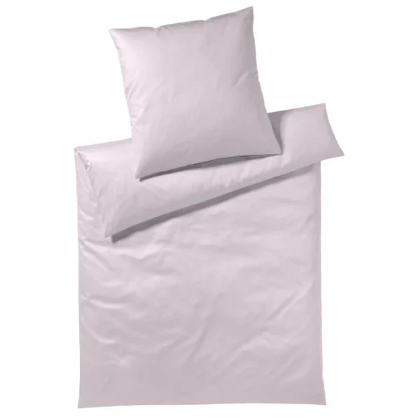Elegante Solid Bettwäsche Aus Mako-Jersey – 135×200 / 80×80 Cm – Rose 1
