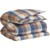 GANT Flannel Check Bettdeckenbezug – 155×220 Cm – Deep Blue 13