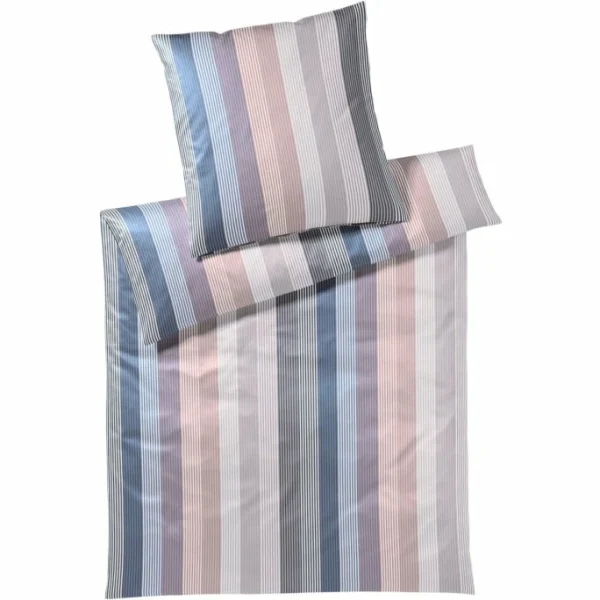 Elegante Brilliant Kopfkissenbezug Aus Mako-Jersey – 40×80 Cm – Blush-blue 1