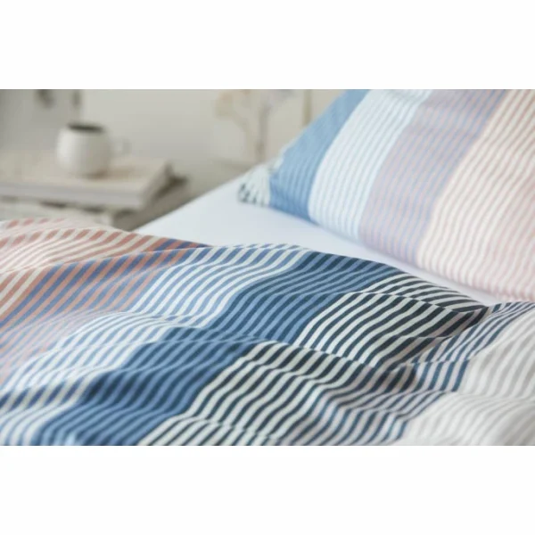 Elegante Brilliant Kopfkissenbezug Aus Mako-Jersey – 40×80 Cm – Blush-blue 3