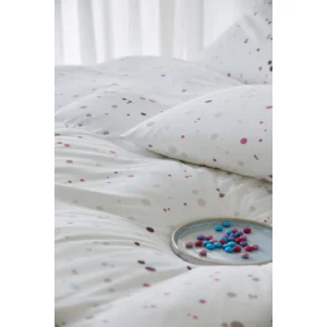 Elegante Sprinkle Kopfkissenbezug Aus Mako-Jersey – 40×80 Cm – Rosenholz 7