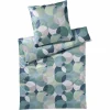 Elegante Patch Jersey Bettwäsche-Set Aus Mako-Jersey – 135×200 / 40×80 Cm – Salbei 10