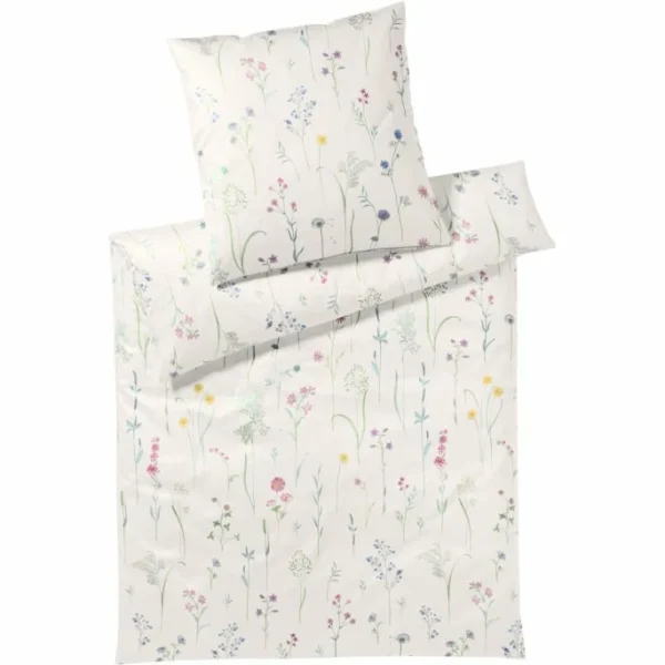 Elegante Felice Bettwäsche-Set Aus Mako-Jersey – 135×200 / 40×80 Cm – Natur 1