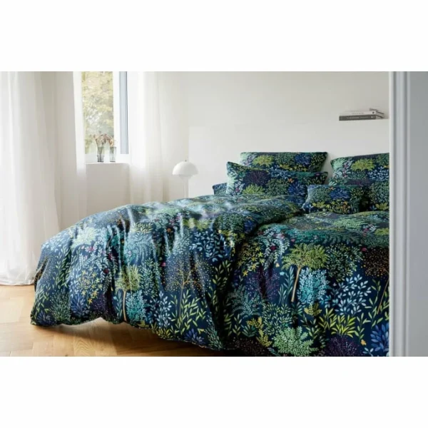 Elegante Serenade Jersey Bettwäsche-Set Aus Mako-Jersey – 135×200 / 40×80 Cm – Nachtblau 3