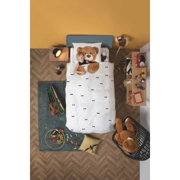 SNURK Teddy Bear Bettwäsche – 135×200 / 80×80 Cm – Weiß 5