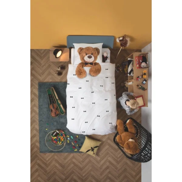 SNURK Teddy Bear Bettwäsche – 135×200 / 80×80 Cm – Weiß 6