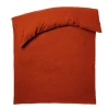 Zoeppritz Stay Leinen Bettdecken-Bezug – 135×200 Cm – Rust 8