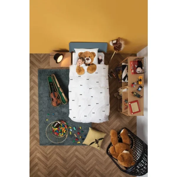 SNURK Teddy Bear Bettwäsche – 135×200 / 80×80 Cm – Weiß 8