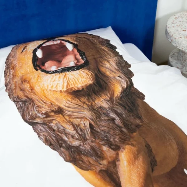SNURK Lion Bettwäsche-Set – 135×200 / 80×80 Cm – White 4