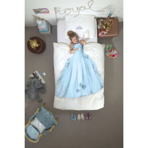 SNURK PRINCESS Bettwäsche-Set – 135×200 / 80×80 Cm – Weiß Mit Motiv 3