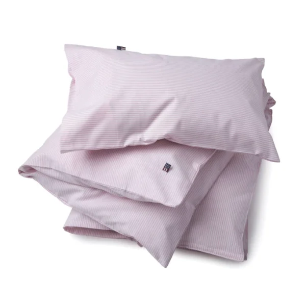 LEXINGTON American Baby Oxford Kinderbettbezug – 100×130 Cm – Rosa-weiß Gestreift 3