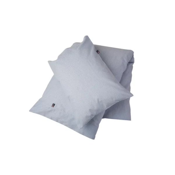 LEXINGTON American Baby Oxford Kinderbettbezug – 100×130 Cm – Blau-weiß Gestreift 3