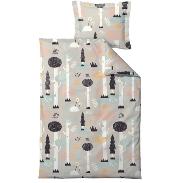 Södahl Magic Forest Kinderbettwäsche-Set – 70×100 / 40×45 Cm – Pastell 1