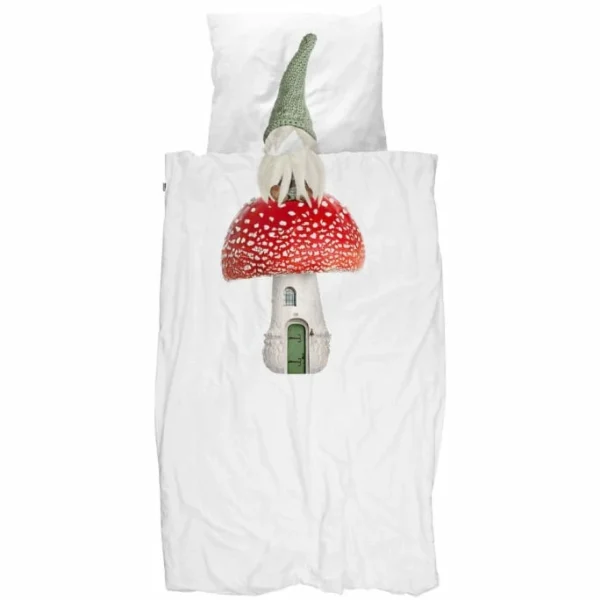 SNURK Gnome Homeboy Bettwäsche-Set – 135×200 / 80×80 Cm – White 1