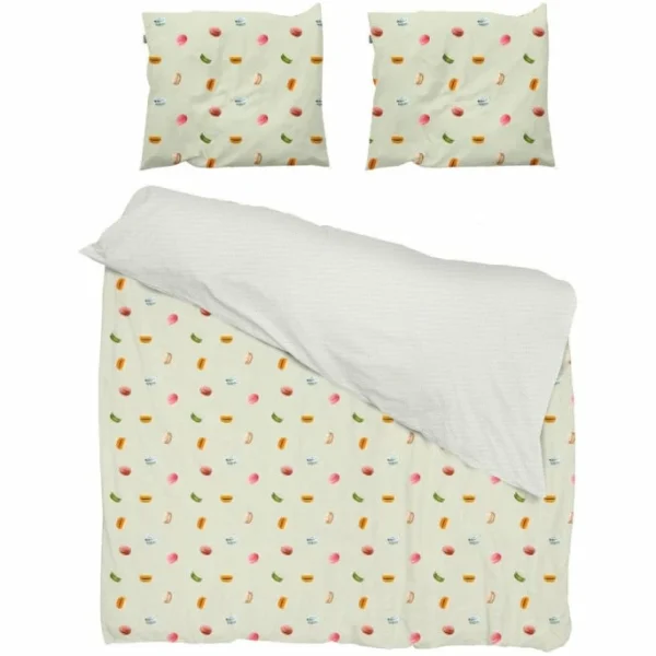 SNURK Macarons Bettwäsche-Set – 135×200 / 80×80 Cm – Green 3